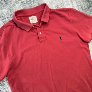 J Crew Polo Shirt Mens XL Nantucket Red Heritage Oarsman Preppy Y2K Style Beach